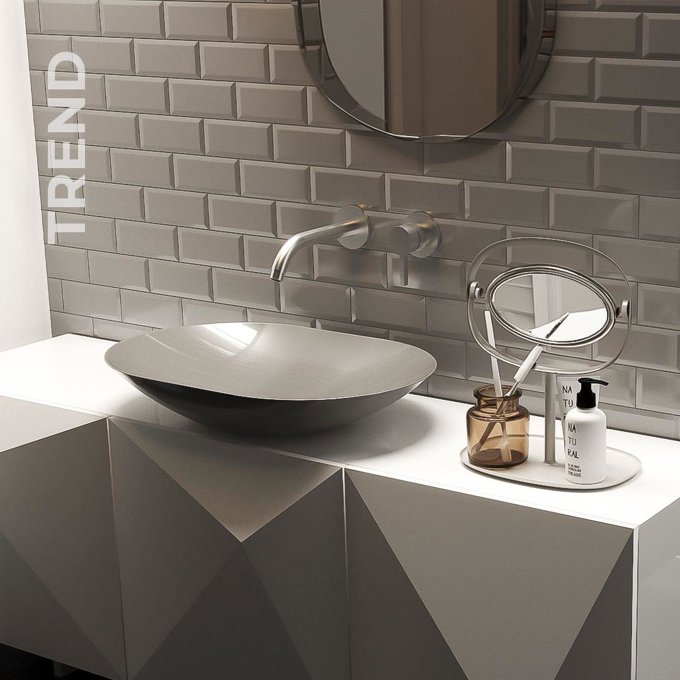 Newarc Trend Tezgah Üstü Lavabo Beyaz 60x42x15 TRE.L060 (Ürünlerimiz Palet/Koli fiyatıdır.)